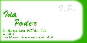 ida poder business card